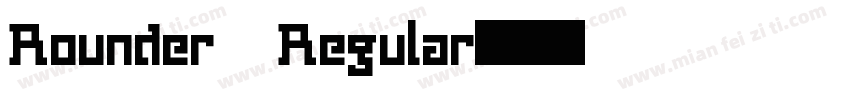 Rounder Regular字体转换